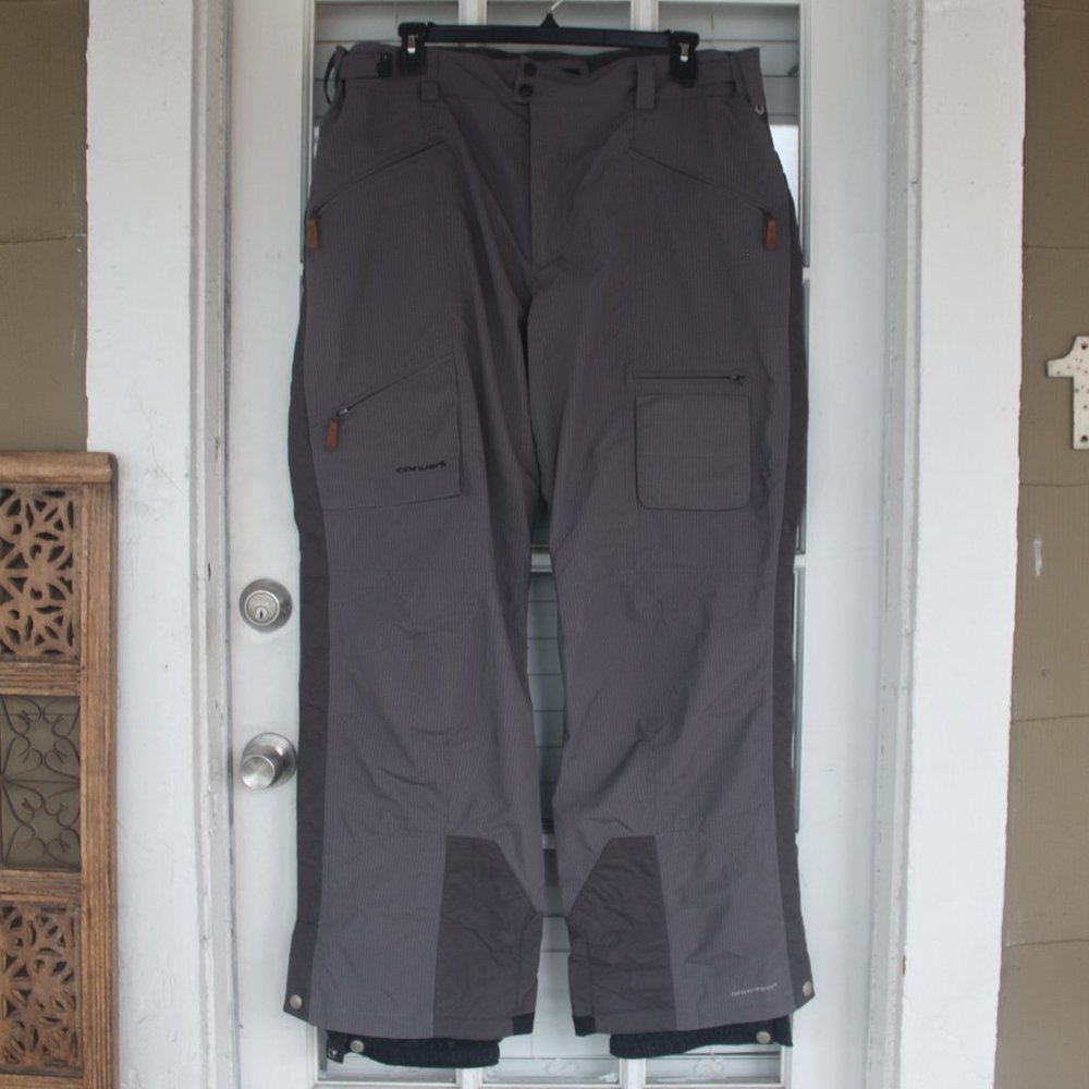 Men's Columbia Convert XL Boarding Ski Pants Green EUC